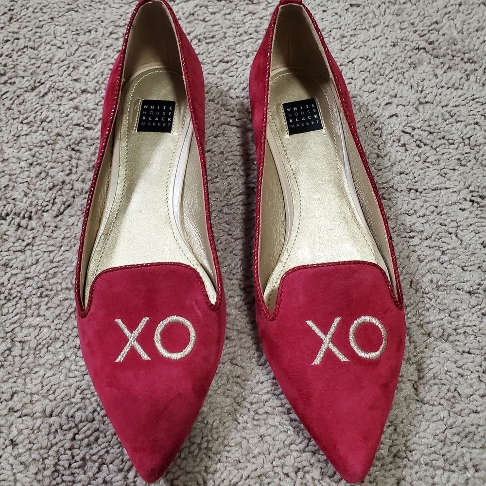 Pointed Toe Valentine's Love XOXO Flats